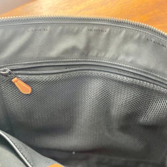 Coach Gotham Folio Business Bag Black Pebbled Leather NEW - Picture 7 of 12